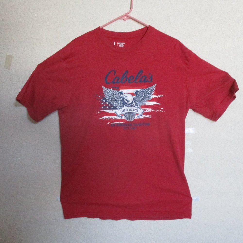 T-Shirt Cabela's An American Tradition EST. 1961 Sz L Mens